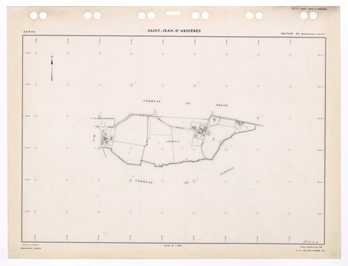 Section ZA. Feuille remembrée pour 1986.
