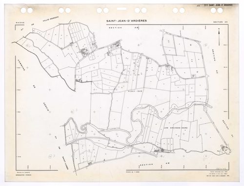 Section AN. Feuille renouvelée pour 1955. 2e édition à jour pour 1982.