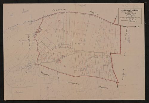 Section unique 2e feuille. Plan dressé le 10 juillet 1930.