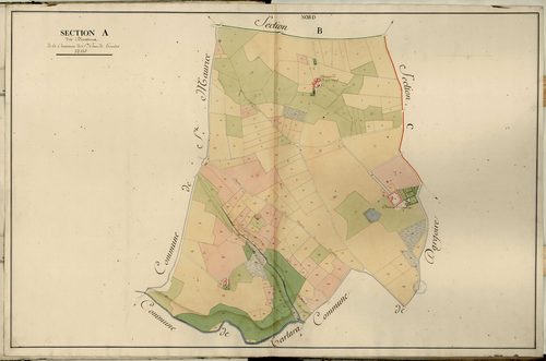 Section A dite Décossieux, feuille unique (parcelles 1-204).