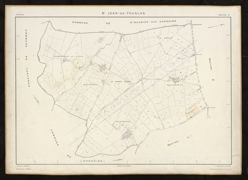 Section A feuille unique. Plan révisé pour 1952.