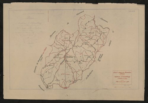 Tableau d'assemblage (TA). Plan révisé pour 1952.