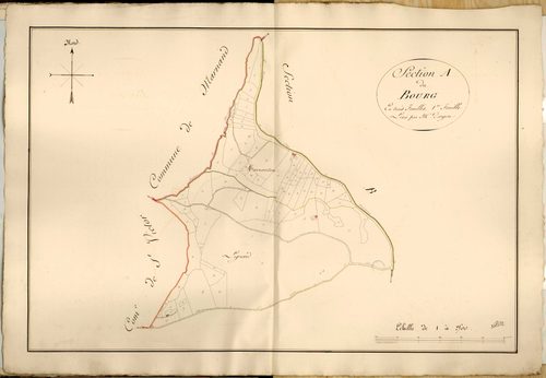 Section A dite du Bourg, feuille n°1.