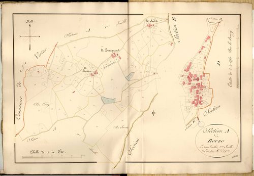 Section A dite du Bourg, feuille n°2.