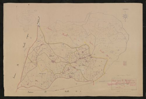 Section C 3e feuille. Plan révisé pour 1951.