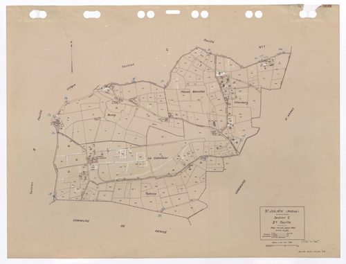 Section C 2e feuille. Plan révisé pour 1935. Edition à jour pour 1984.
