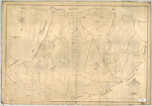 Section A dite de Lorme, feuille n°1 (parcelles 1-516).