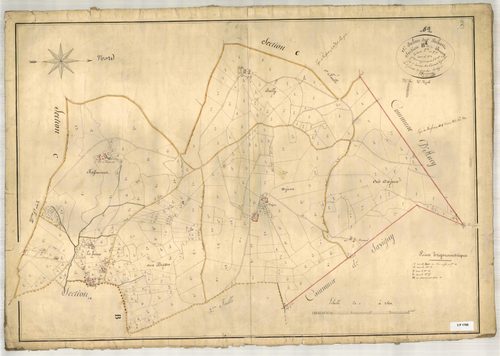 Section B dite du Bourg, feuille n°1 (parcelles 1-394).