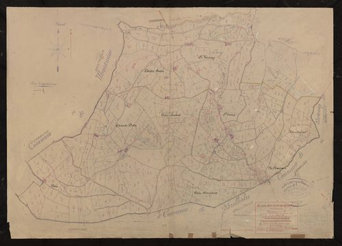 Section A 2e feuille (ancienne section A et partie de l'ancienne section B). Plan révisé pour 1938.
