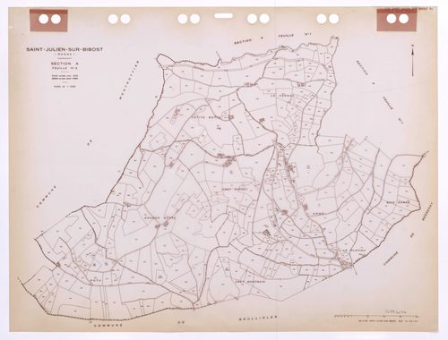 Section A feuille n°2. Feuille révisée pour 1938. Edition à jour pour 1986.