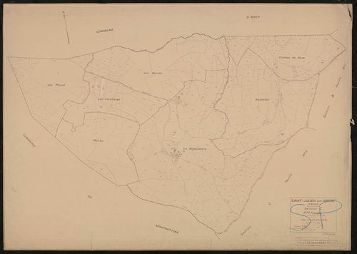 Section C 1ère feuille (partie de l'ancienne 1ère feuille). Plan révisé pour 1938.