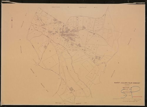 Section B feuille n°3. Plan révisé pour 1938. 2e édition à jour pour 1982.