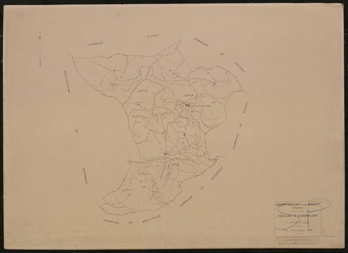 Tableau d'assemblage (TA). Plan révisé pour 1938.