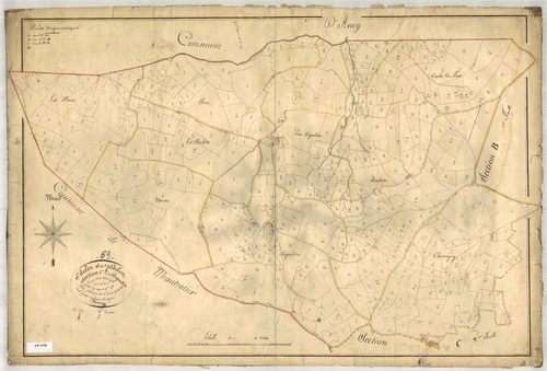 Section C dite de la Bigaudière, feuille n°1 (parcelles 1-498).