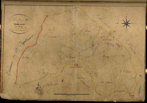 Section F dite de la Terrasse et d'Avray, feuille n°2 (parcelles 73-351).