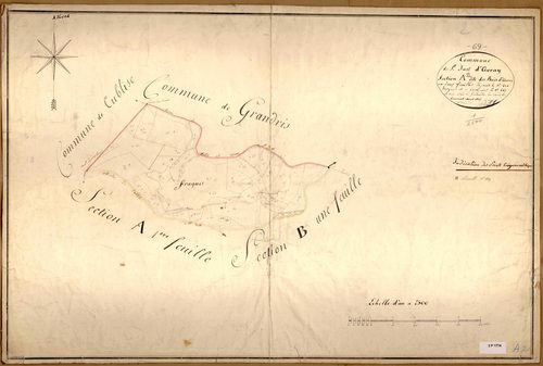 Section A dite des Bois d'Avray, feuille n°2 (parcelles 426-467).