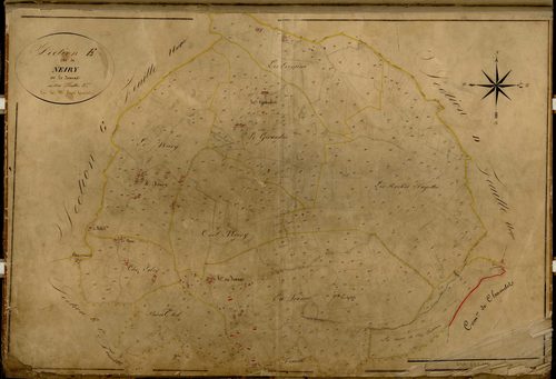 Section E dite Neiry et la Joanas, feuille n°3 (parcelles 590-1115).