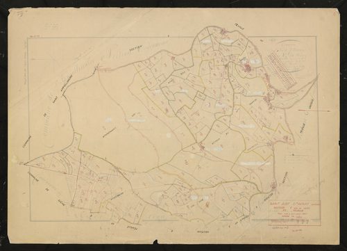 Section E dite de Nery feuille n°1. Plan mis à jour pour 1967.