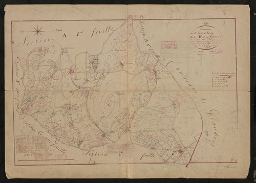 Section B dite du Château feuille unique.