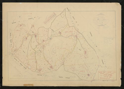Section B dite du Château feuille unique. Plan mis à jour pour 1967.