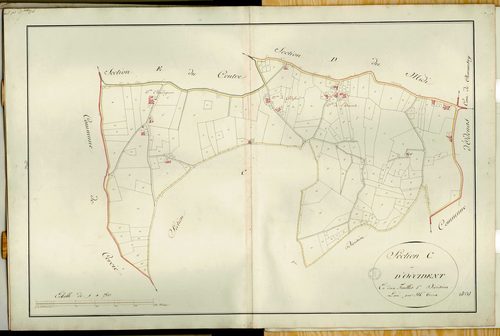Section C, feuille n°1 (parcelles 1-247).