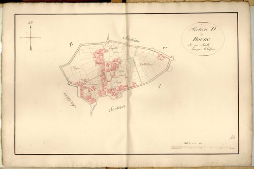 Section D dite du Bourg, feuille unique.