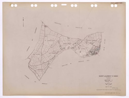 Section C feuille n°1. Plan révisé pour 1936. 2e édition à jour pour 1982.