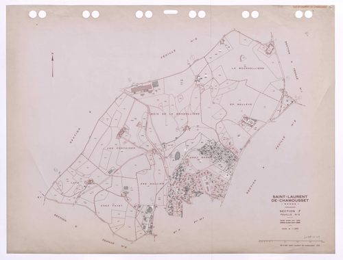 Section F feuille n°2. Feuille révisée pour 1948. Edition à jour pour 1985.