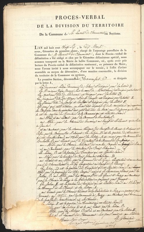 Saint-Laurent-de-Chamousset, 9 décembre 1825.