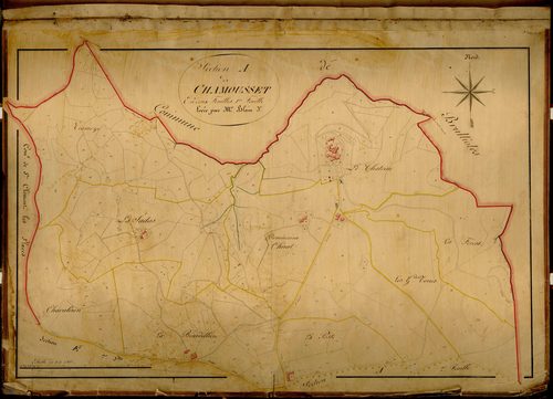 Section A dite de Chamousset, feuille n°1 (parcelles 1-238).