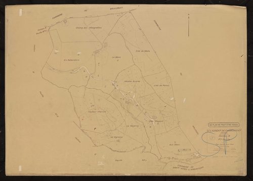 Section B 1ère feuille. Plan révisé pour 1948.