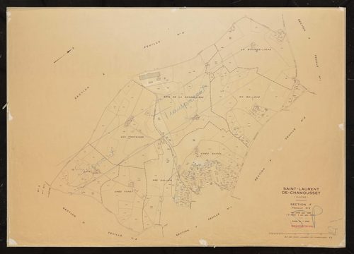 Section F feuille n°2. Plan révisé pour 1948. 2e édition à jour pour 1978.