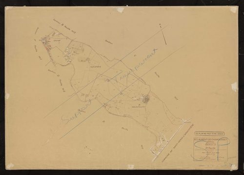 Section C 2e feuille (partie des anciennes 1ères et 2e feuilles des sections C et D). Plan révisé pour 1948.