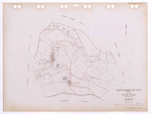Section unique feuille n°4. Feuille révisée pour 1932. Edition à jour pour 1986.