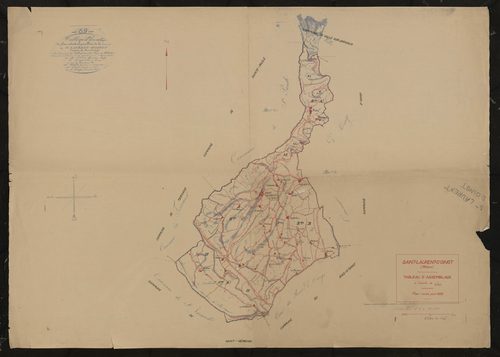Tableau d'assemblage (TA). Plan révisé pour 1939.