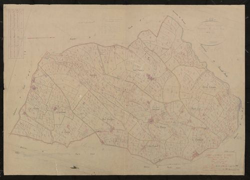 Section C dite du Bourg feuille unique. Plan révisé pour 1939.