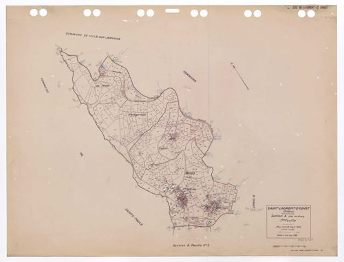 Section A dite de Mussy 1ère feuille. Plan révisé pour 1939. Edition à jour pour 1984.