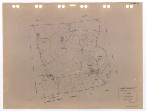 Section C dite de Noilly 1ère feuille. Plan révisé pour 1938. Edition à jour pour 1983.