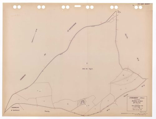 Section unique 6e feuille. Plan révisé pour 1933. Edition à jour pour 1985.