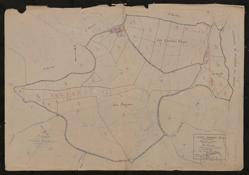 Section unique 3e feuille (partie de l'ancienne 1ère feuille). Plan révisé pour 1933.
