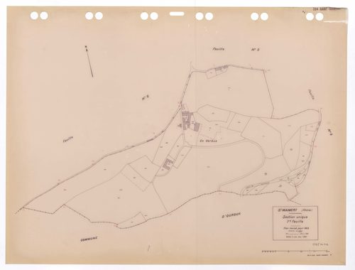 Section unique 7e feuille. Plan révisé pour 1933. Edition à jour pour 1985.