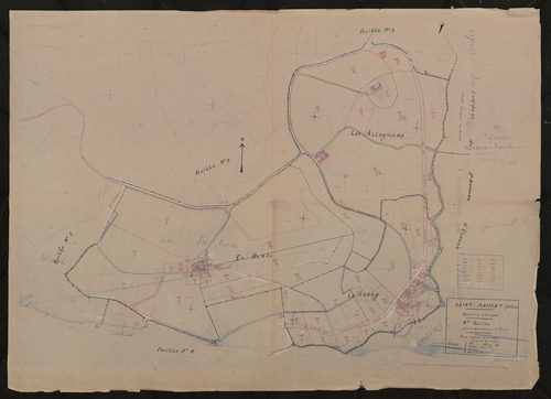 Section unique 4e feuille (partie de l'ancienne 1ère feuille). Plan révisé pour 1933.