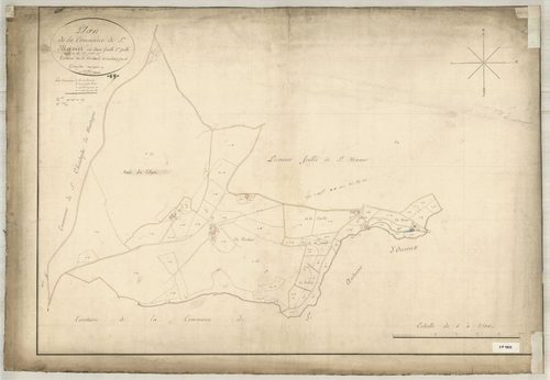 Section unique, feuille n°2 (parcelles 277-357).