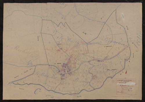 Section A 2e feuille (partie de l'ancienne feuille unique). Plan révisé pour 1934.