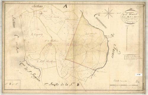 Section B dite de Chalosset (parcelles 1-118).