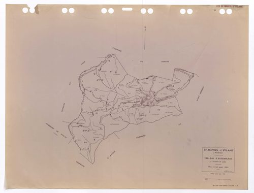 Tableau d'assemblage (TA). Plan révisé pour 1934. Edition à jour pour 1983.