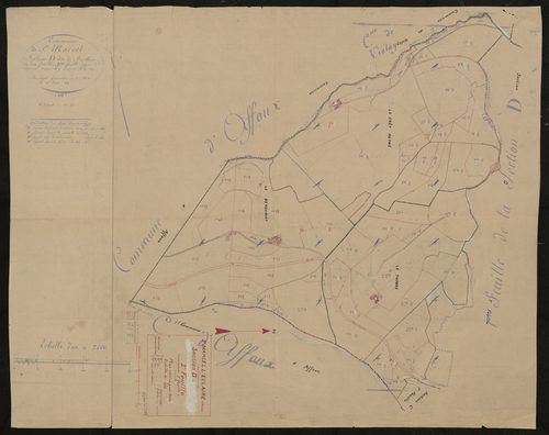 Section D 2e feuille (ancienne 2e feuille). Plan révisé pour 1934.