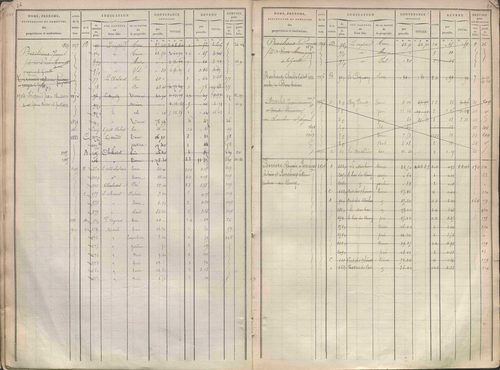 État de sections et matrice des propriétés foncières.