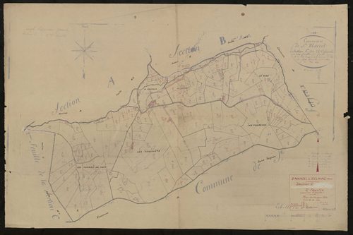 Section C 2e feuille (ancienne 2e feuille). Plan révisé pour 1934.