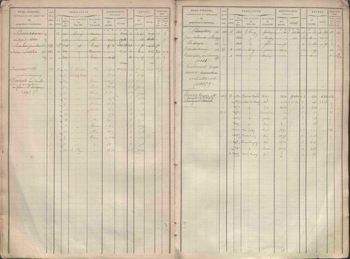 État de sections et matrice des propriétés foncières.